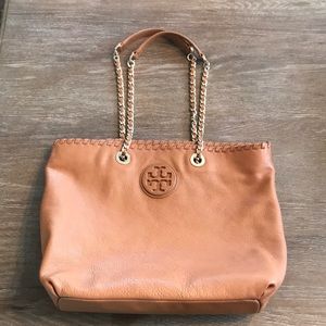Tory Burch Marion Tote in Camel